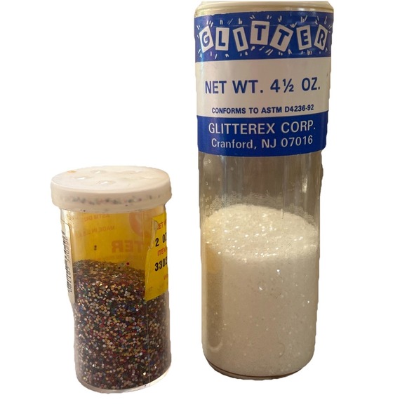 Vtg Lot Glitterex Crystal Glitter & Hygloss Multicolor Crafts Art DIY - Picture 2 of 3